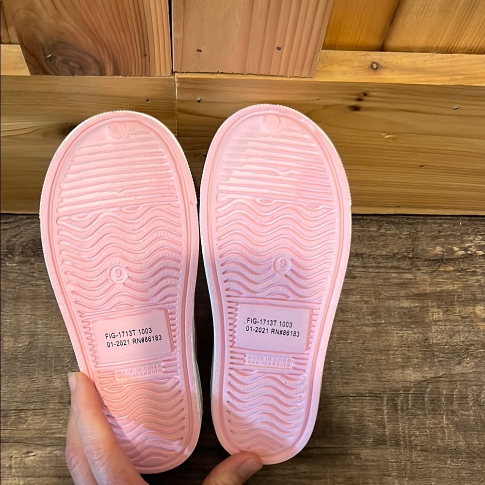 Capelli of New York Kids Pink Slip-On Perforated Water Shoes with White Toe - Picture 6 of 8